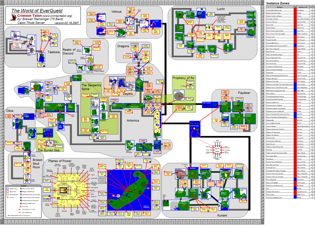 Everquest World Map version 7 – Brewall's EverQuest Maps